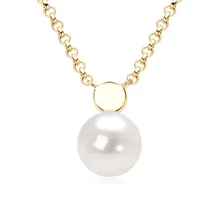 14K Gold Pearl Swan Necklace for Women — feature 39