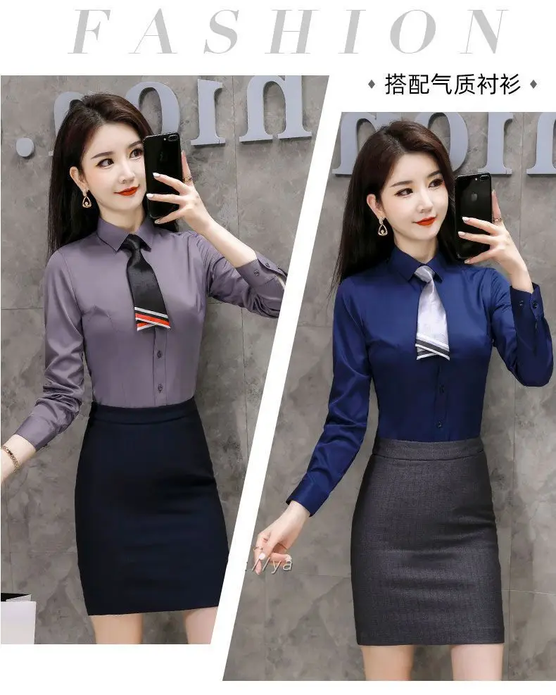 Women's Black College Suit Autumn Winter Professional Work Suit — feature 3