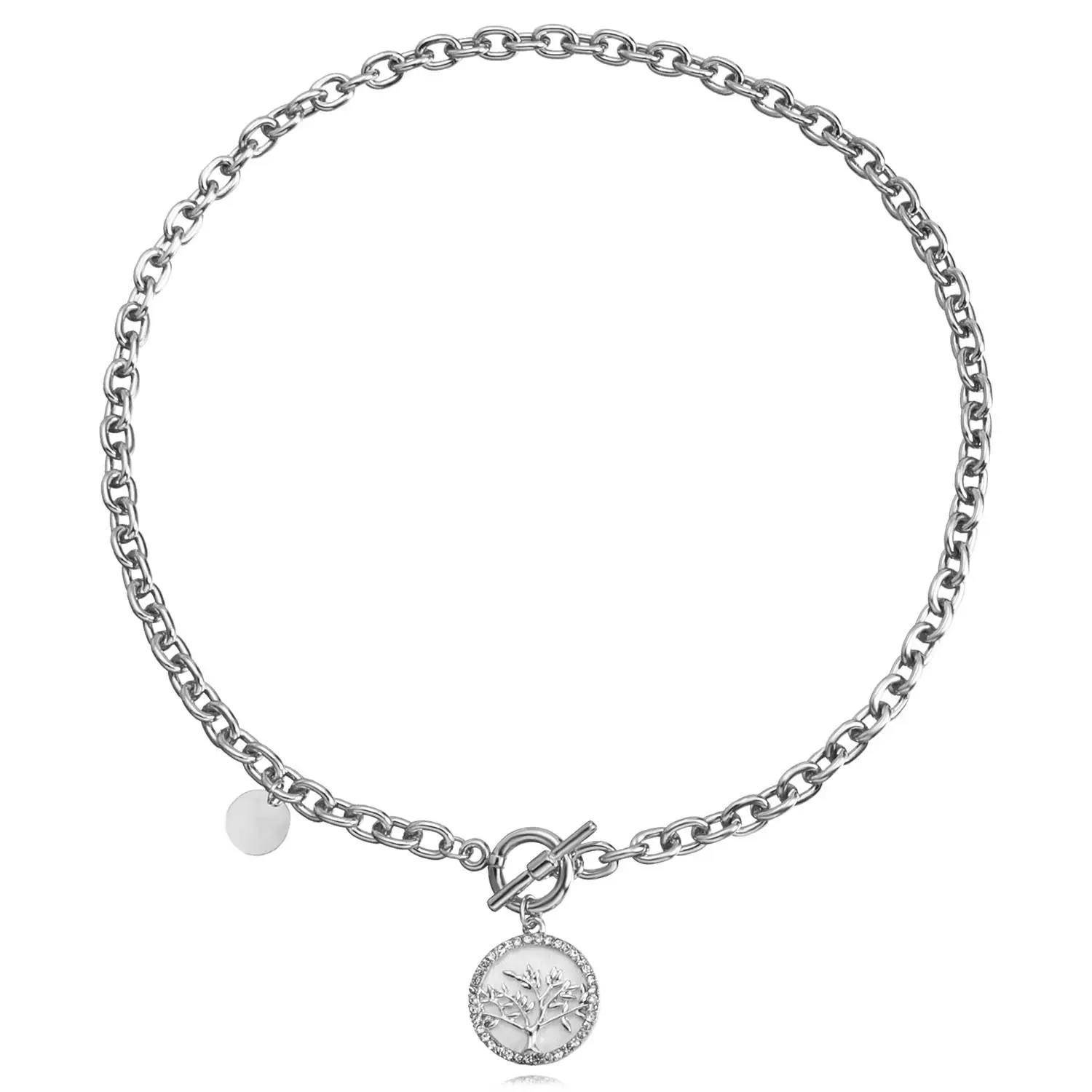 Silver Black Cross Bracelet for Women - Image 2