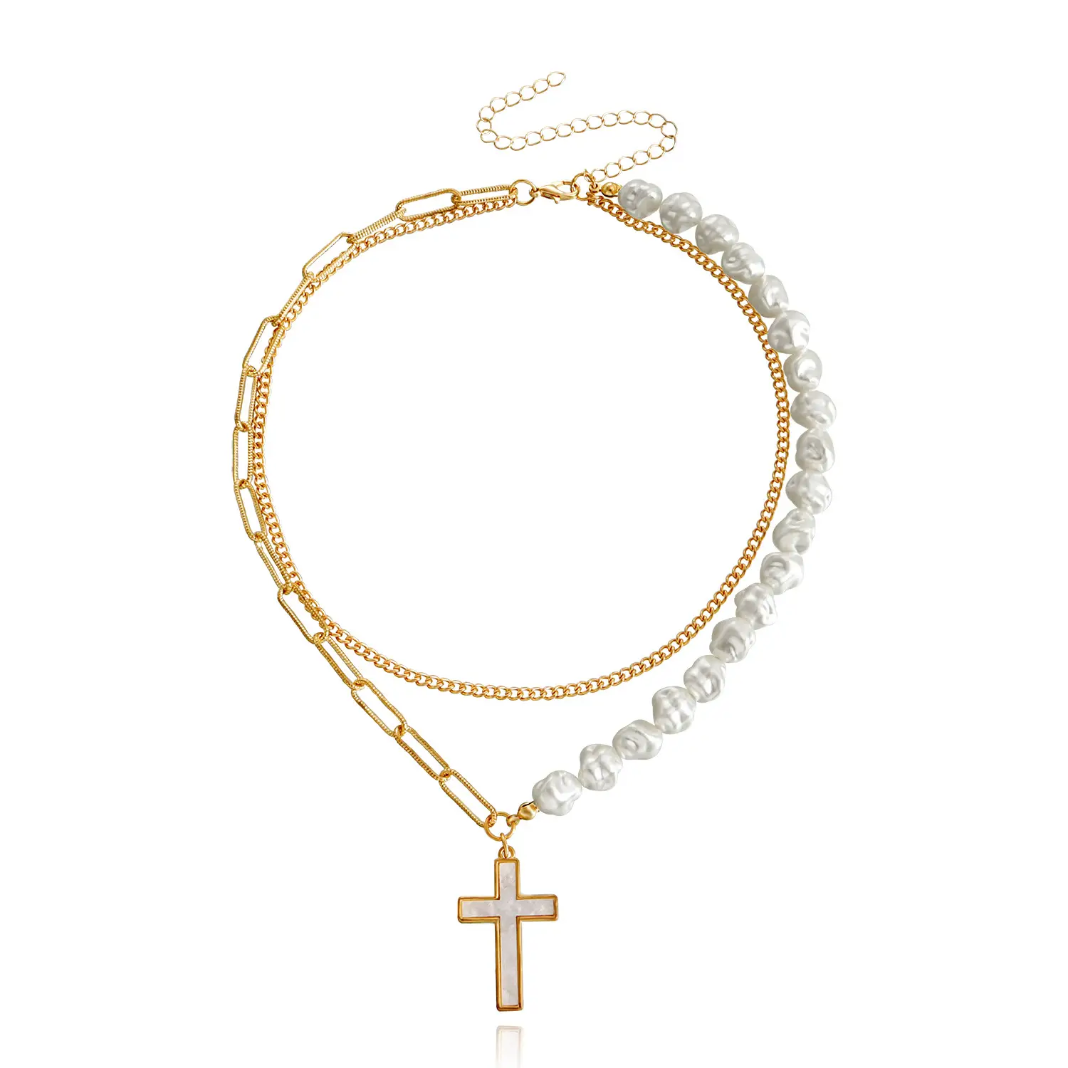 Silver Black Cross Bracelet for Women - Image 21