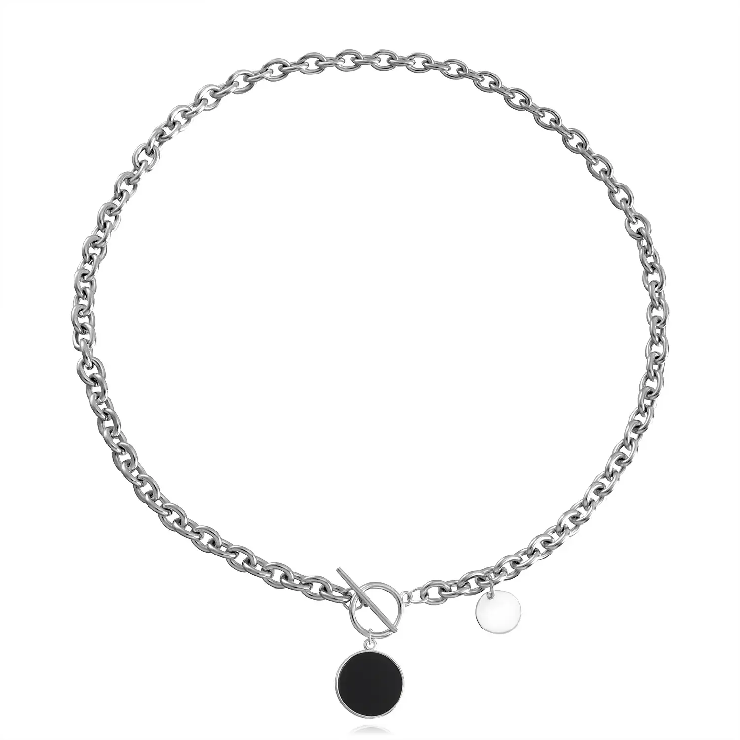 Silver Black Cross Bracelet for Women - Image 6