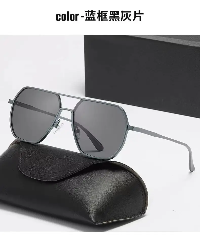 Color-Changing Aluminum Sunglasses for Men