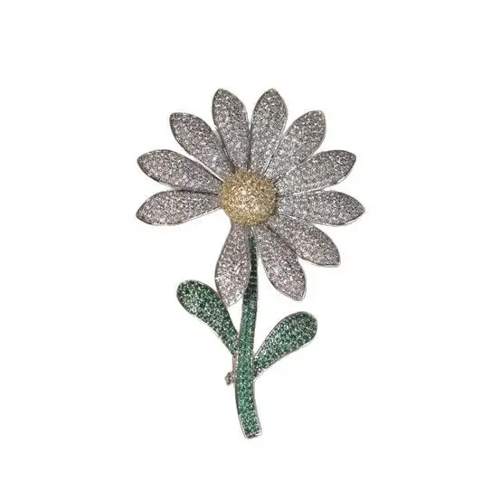 Zircon Daisy Sunflower Brooch for Women - Image 6
