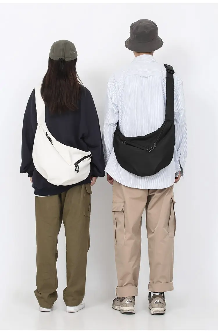 Black Nylon Messenger Bag for Women Spring 2022 — feature 18