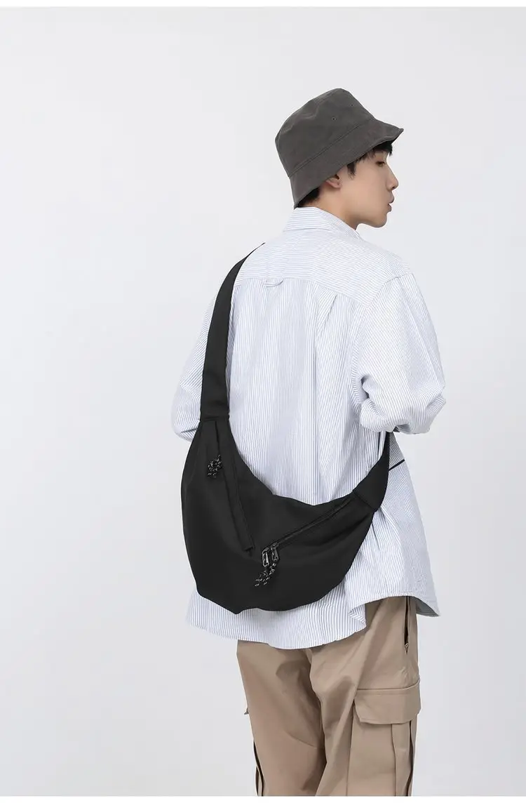Black Nylon Messenger Bag for Women Spring 2022 — feature 22