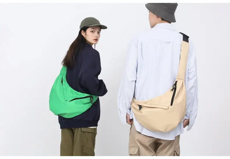 Black Nylon Messenger Bag for Women Spring 2022 — feature 24