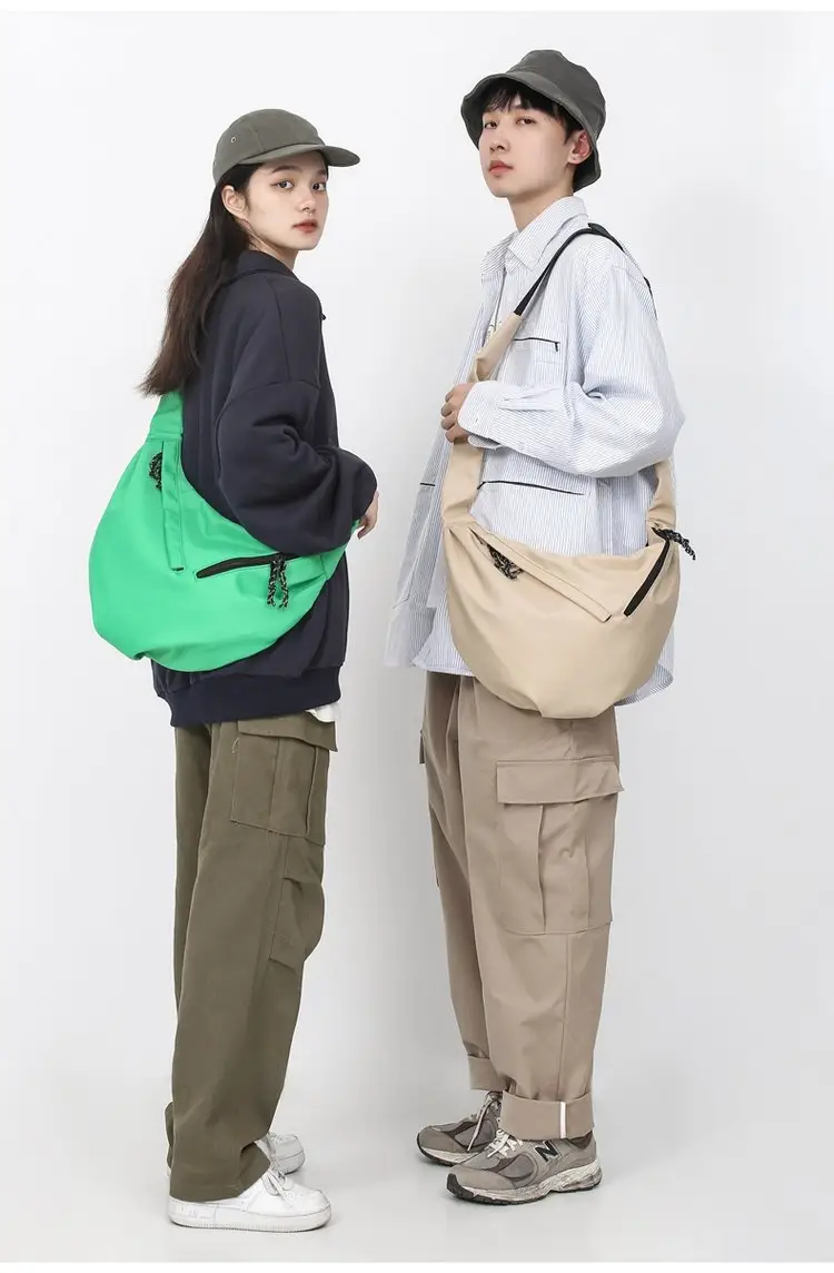 Black Nylon Messenger Bag for Women Spring 2022 — feature 25