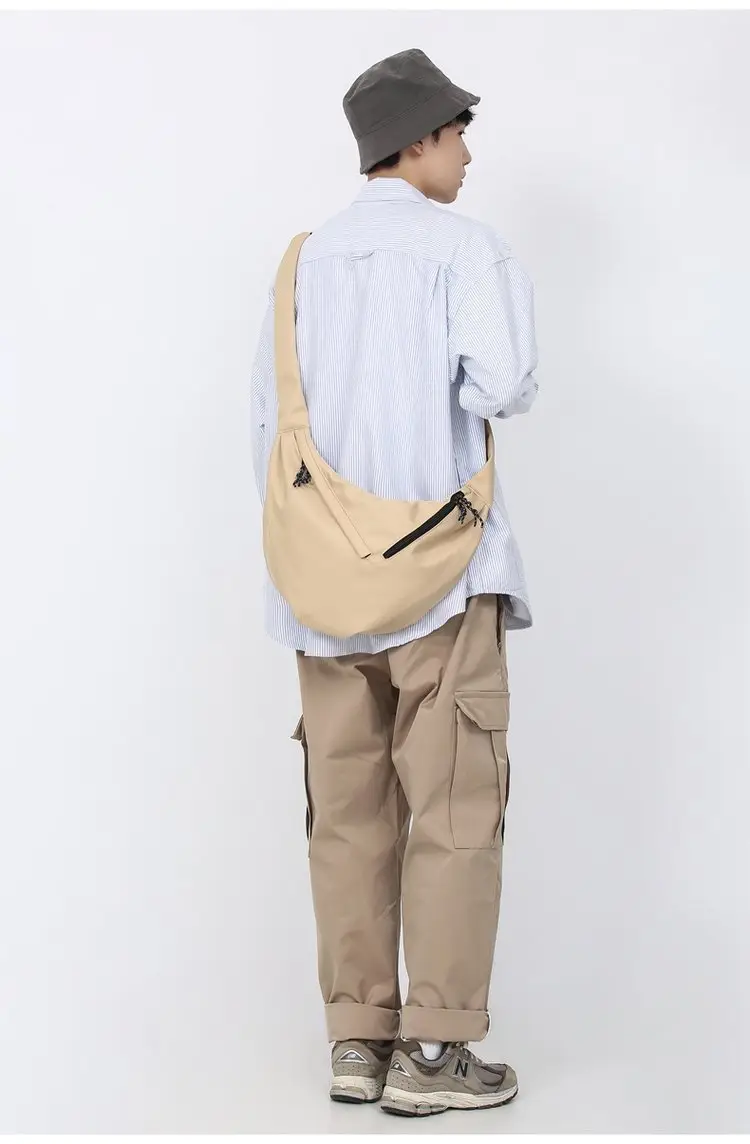 Black Nylon Messenger Bag for Women Spring 2022 — feature 29