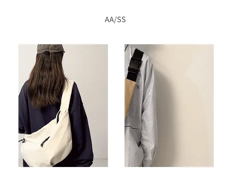 Black Nylon Messenger Bag for Women Spring 2022 — feature 3