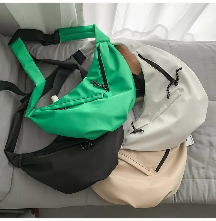 Black Nylon Messenger Bag for Women Spring 2022 — feature 31