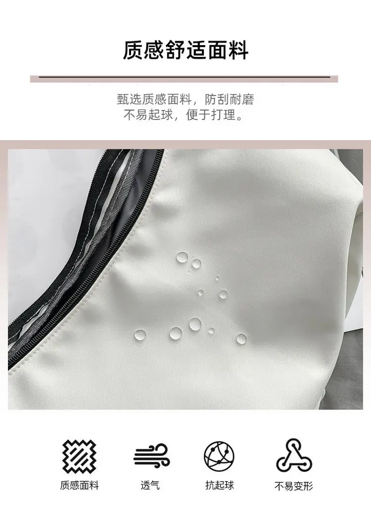 Black Nylon Messenger Bag for Women Spring 2022 — feature 5
