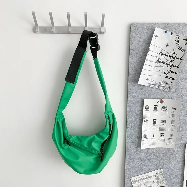 Black Nylon Messenger Bag for Women Spring 2022 — feature 50