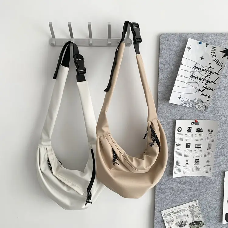 Black Nylon Messenger Bag for Women Spring 2022 — feature 53