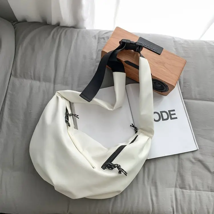 Black Nylon Messenger Bag for Women Spring 2022 — feature 56