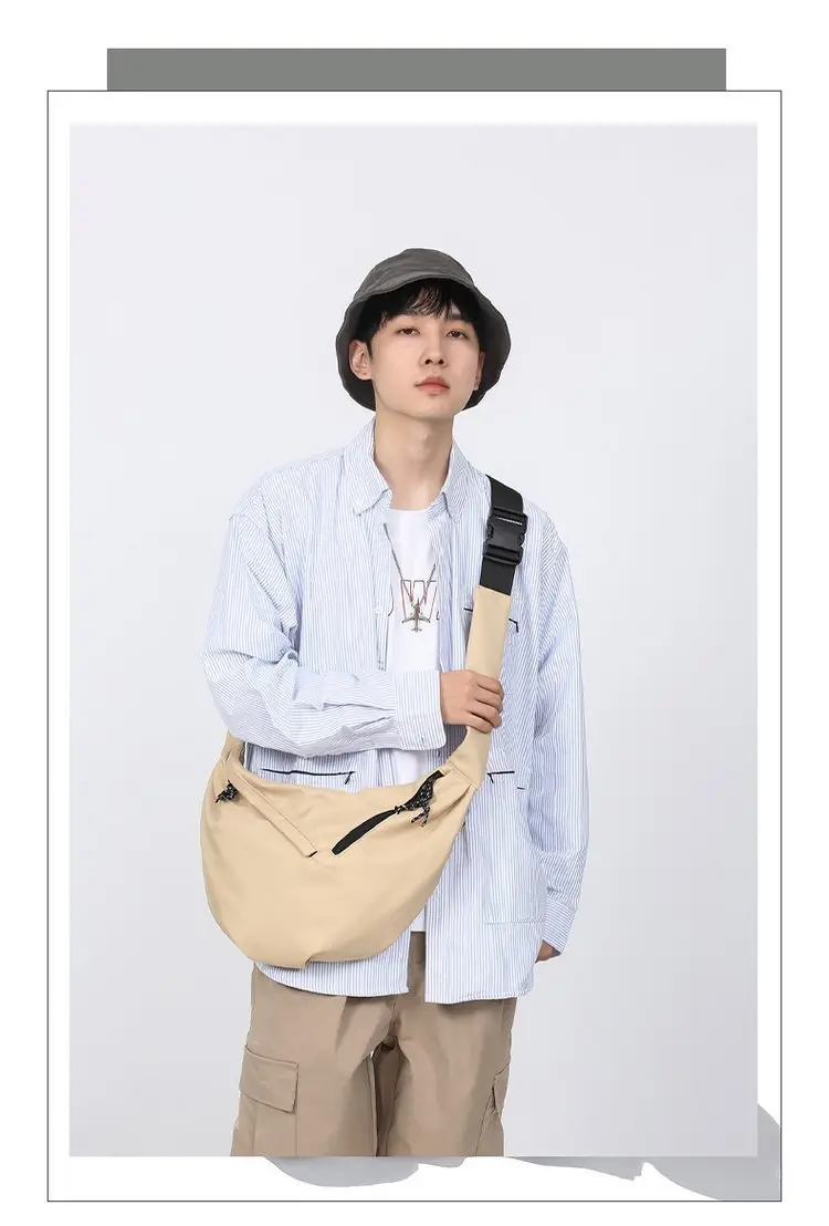 Black Nylon Messenger Bag for Women Spring 2022 — feature 6