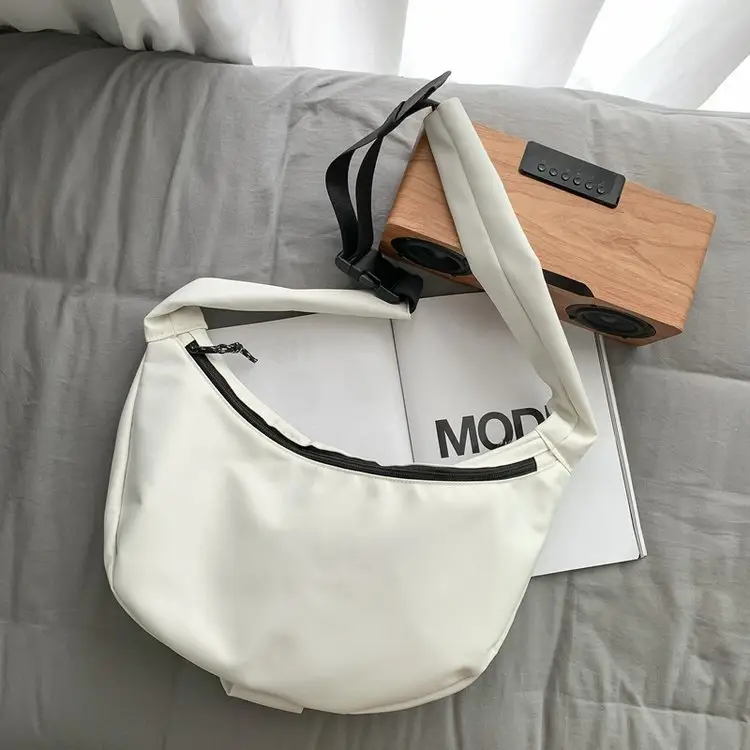 Black Nylon Messenger Bag for Women Spring 2022 — feature 65