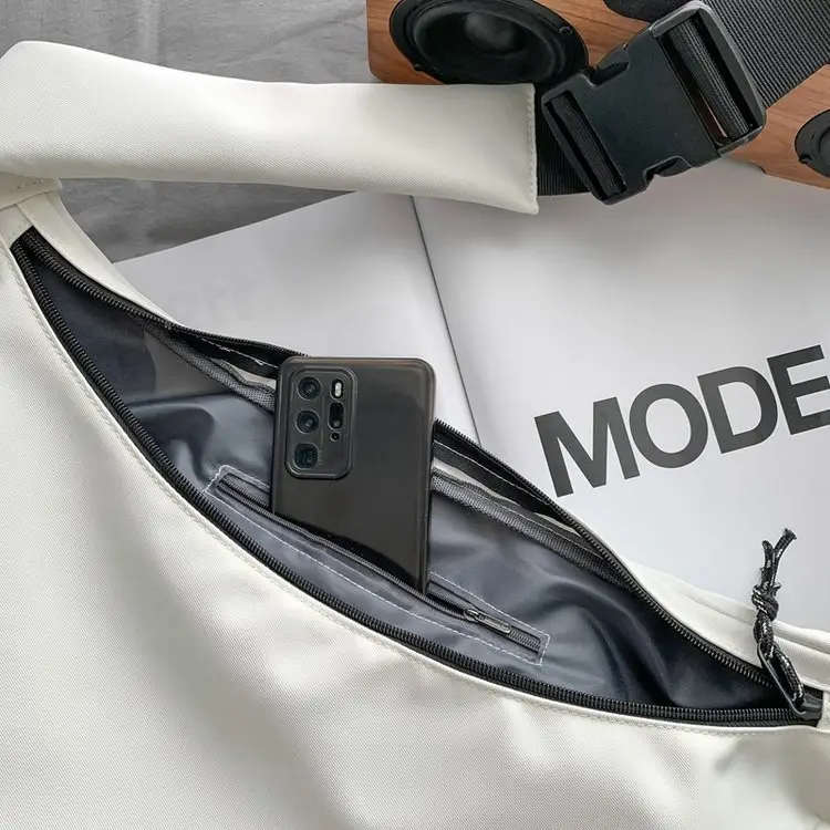 Black Nylon Messenger Bag for Women Spring 2022 — feature 67
