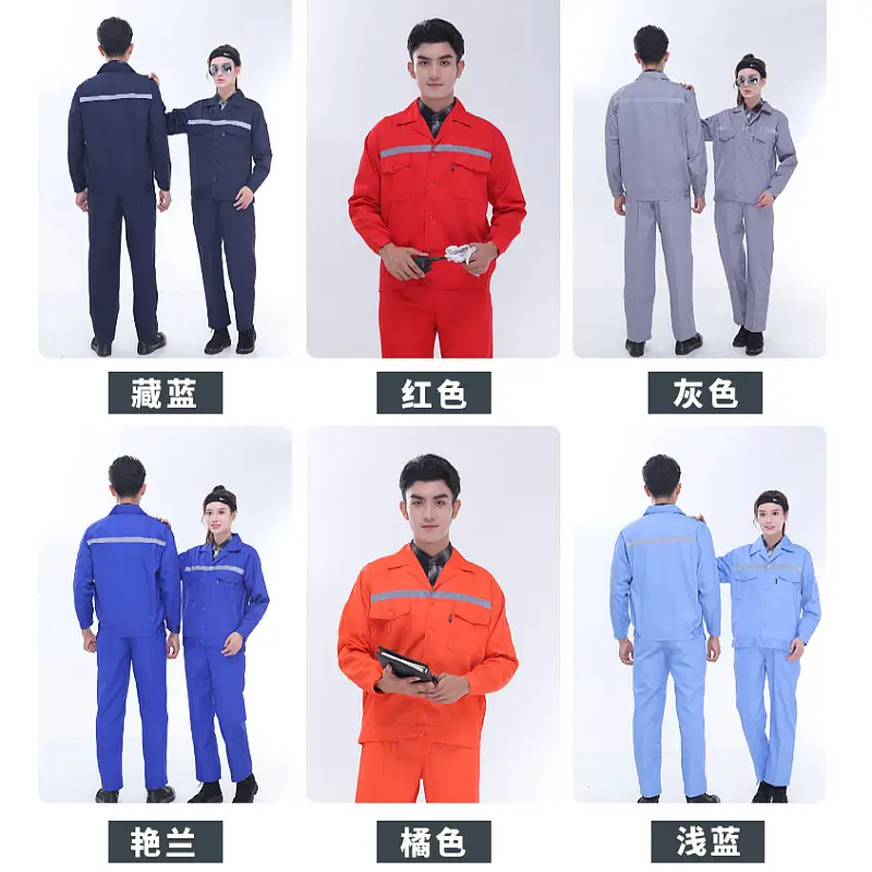 Women's Dark Blue Reflective Work Shirt with Short Sleeve