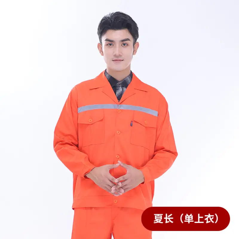 Women's Dark Blue Reflective Work Shirt with Short Sleeve