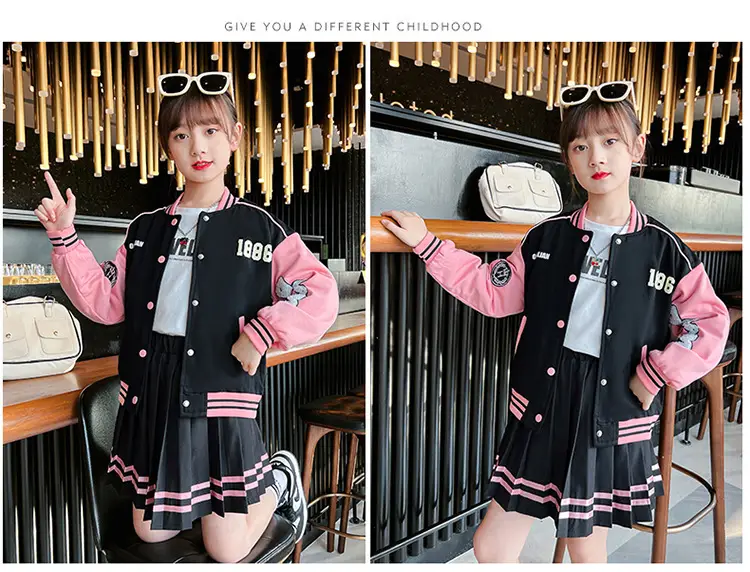 Girls Baseball Jacket & Skirt Set for Girls 2025 — feature 12