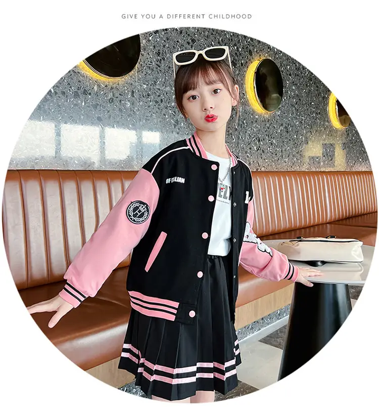 Girls Baseball Jacket & Skirt Set for Girls 2025 — feature 13