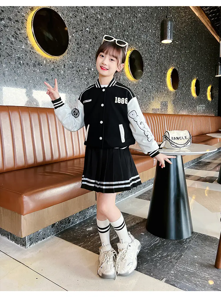 Girls Baseball Jacket & Skirt Set for Girls 2025 — feature 15