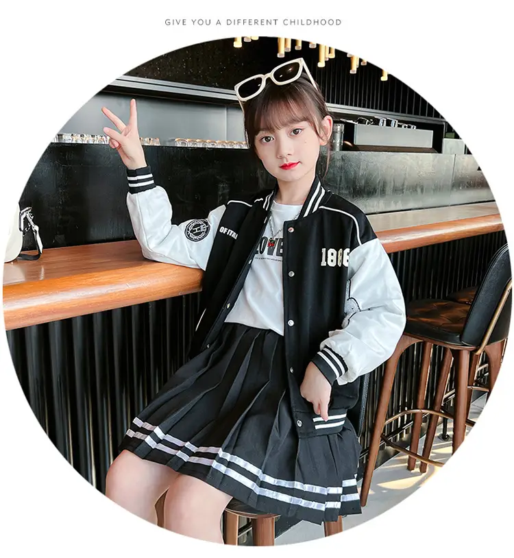 Girls Baseball Jacket & Skirt Set for Girls 2025 — feature 17