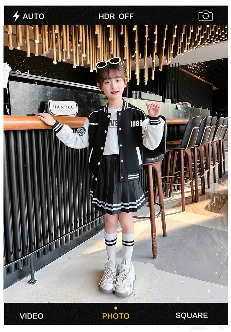 Girls Baseball Jacket & Skirt Set for Girls 2025 — feature 4
