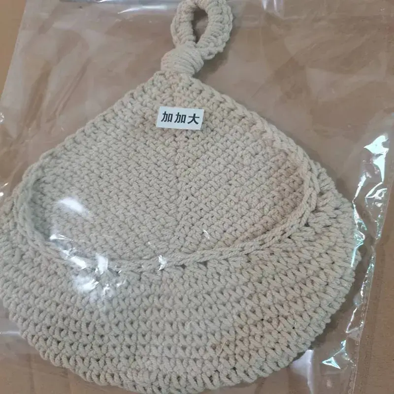 White Cotton Factory Crocheted Vegetable & Fruit Basket - Image 5