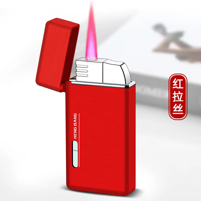 Windproof Red Flame Transom Lighter for Personalized Gifts - Image 7