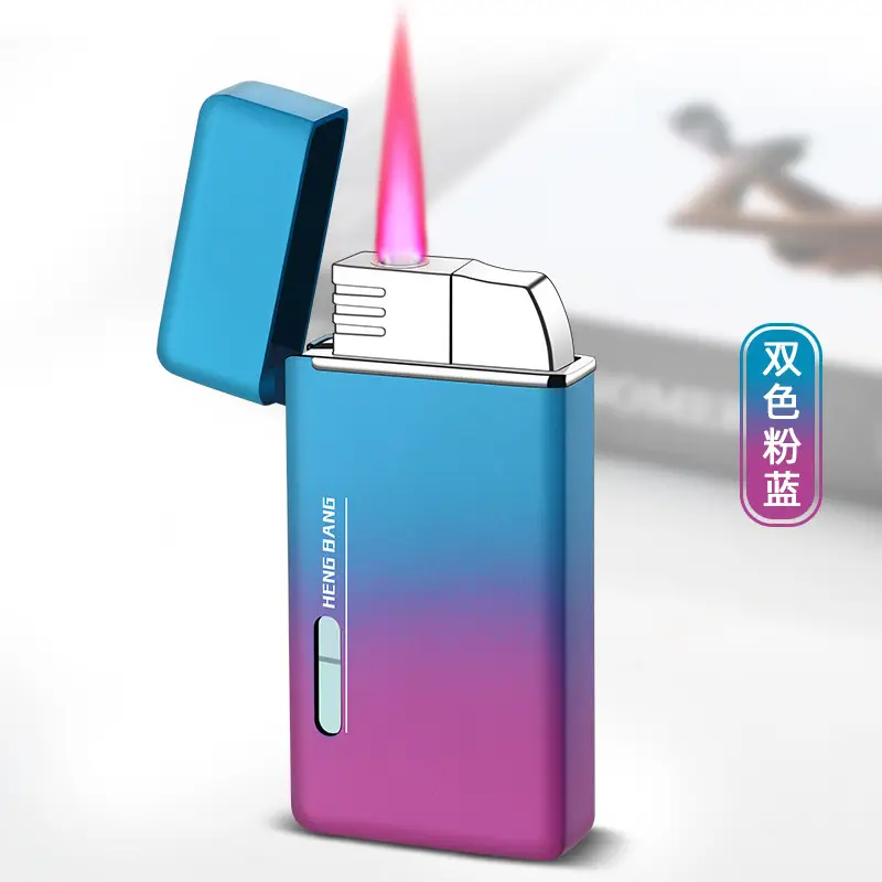 Windproof Red Flame Transom Lighter for Personalized Gifts - Image 2