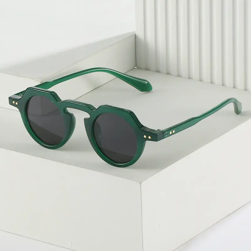 Autumn New Round Sunglasses for Men Cross-Border Retro Frame - Image 7
