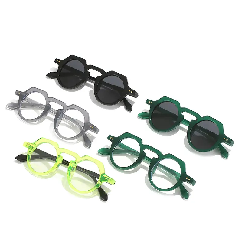 Autumn New Round Sunglasses for Men Cross-Border Retro Frame - Image 9