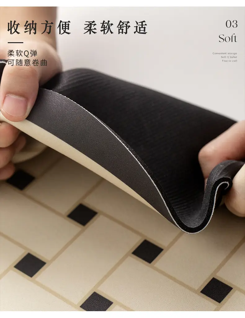 Minimalist Diatom Tile Floor Mat Non-Slip Toilet Door Mat — feature 9