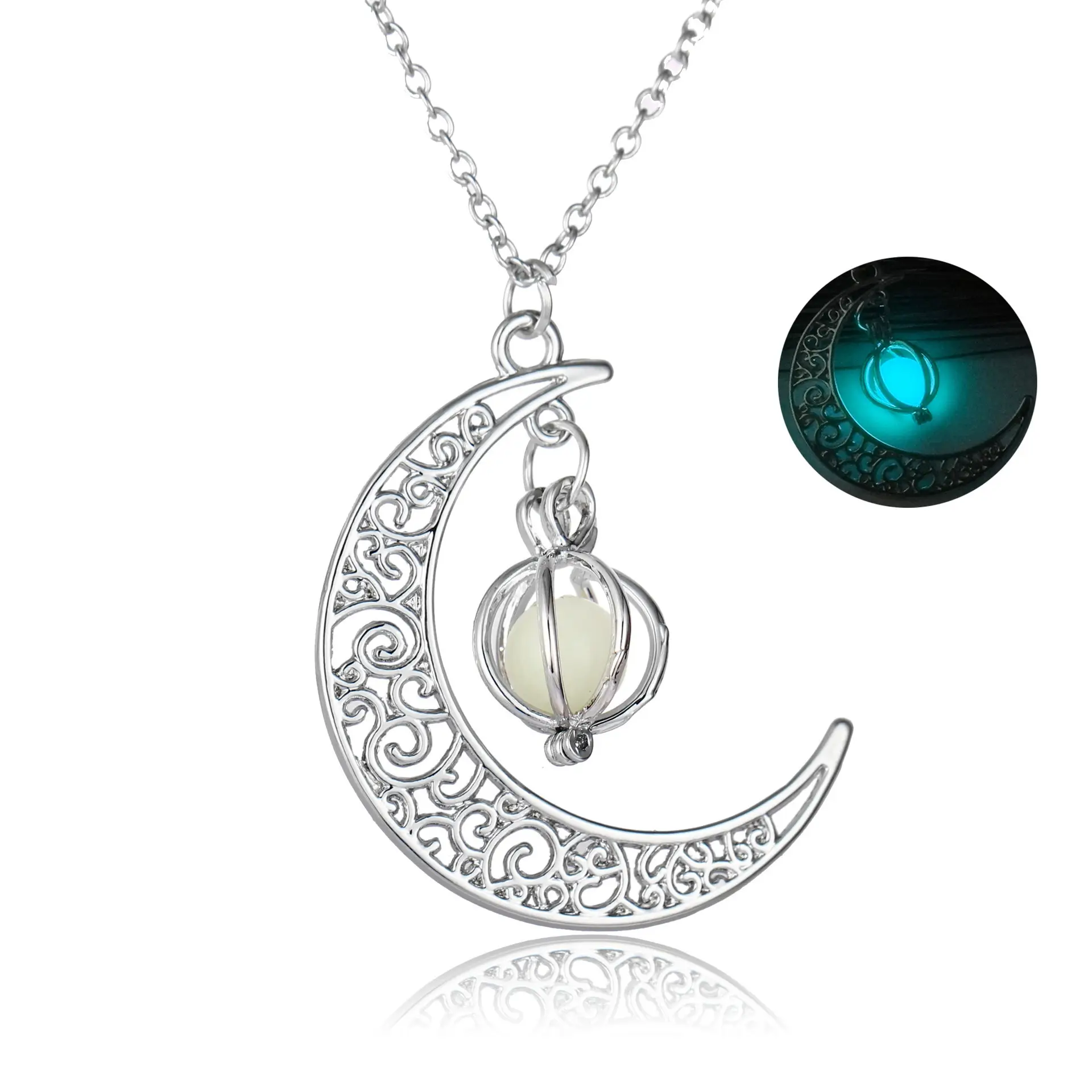 Luminous Moon Necklace for Women Halloween - Image 2