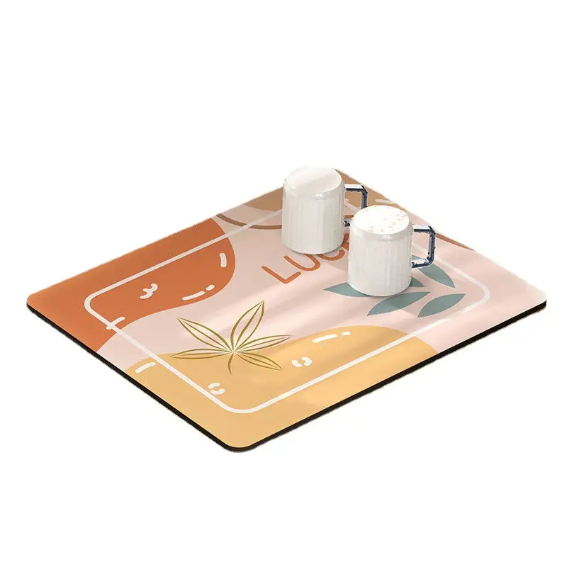 Kitchen Drain Mat Countertop Anti-Scalding Green