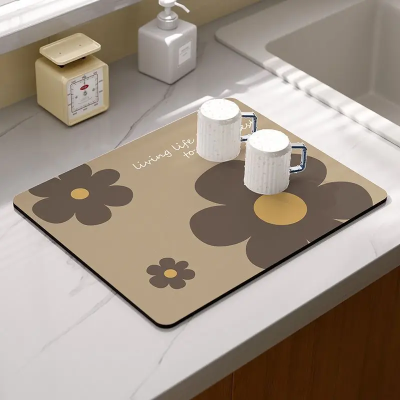 Drain pad-milk coffee flower