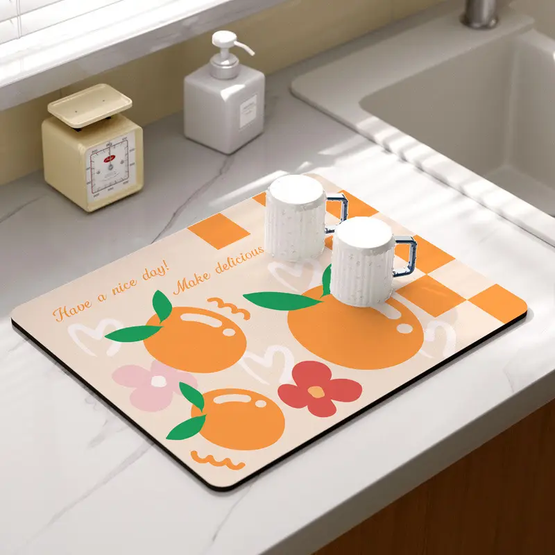 Drain-free mat-orange compartment
