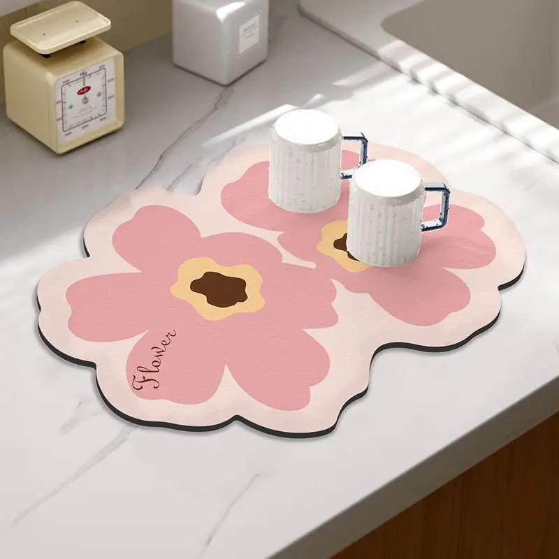 Kitchen Drain Mat Countertop Anti-Scalding Green