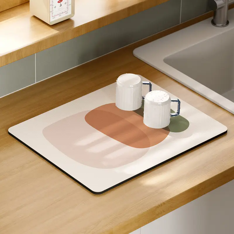 Kitchen Drain Mat Countertop Anti-Scalding Green