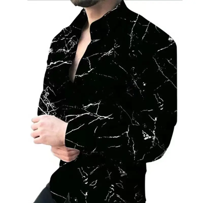 Men's 23" Printed Long Sleeve Shirt with Wings Design - Image 27