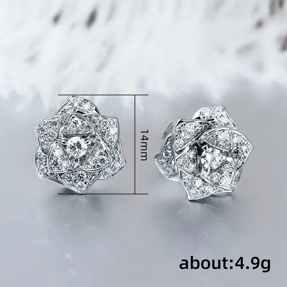 Cao Shi Zircon Cross Earrings for Women - Image 6