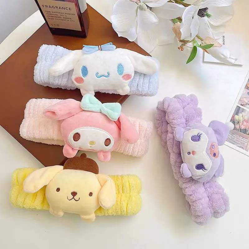Sanrio Plush Hair Bands with Heart Doll Design