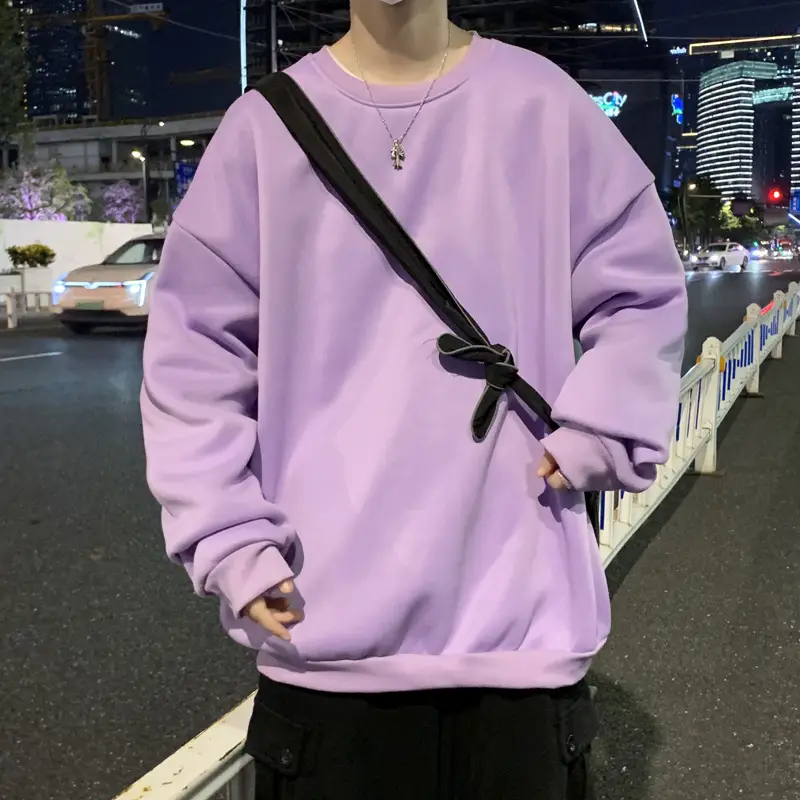 2021 Men's White Crewneck Sweatshirt with Pocket - Image 10