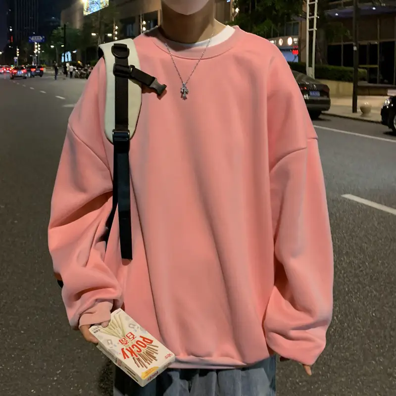 2021 Men's White Crewneck Sweatshirt with Pocket - Image 14