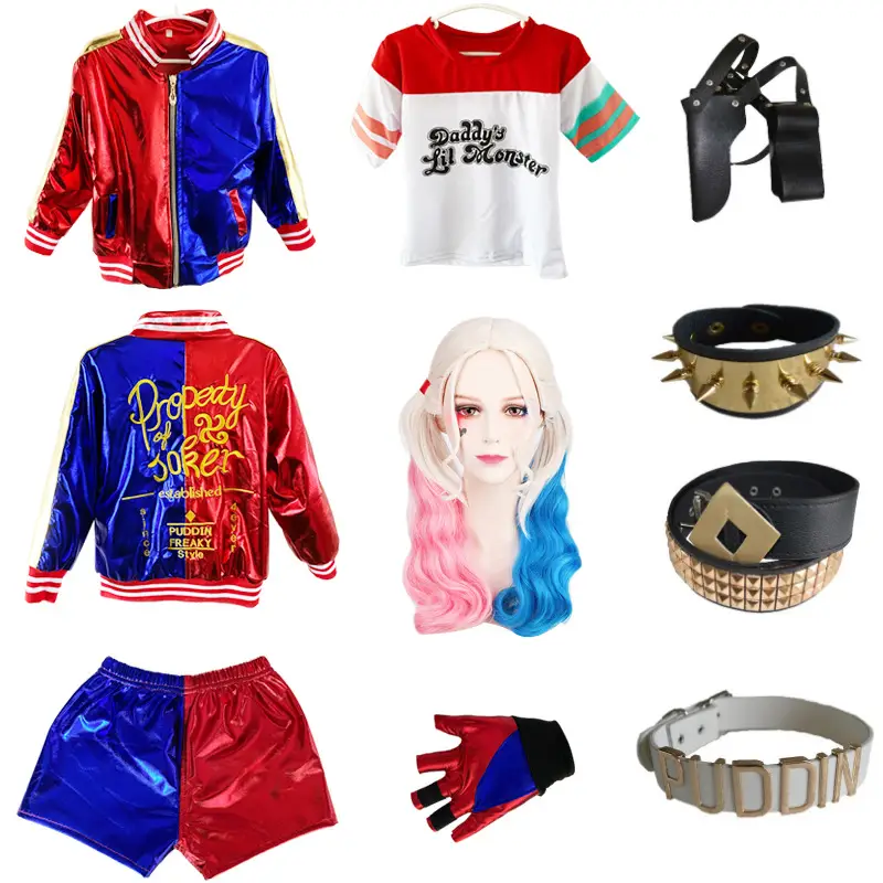 Suicide Squad Cos Harley Quinn Black Belt with Gold Clasp - Image 17