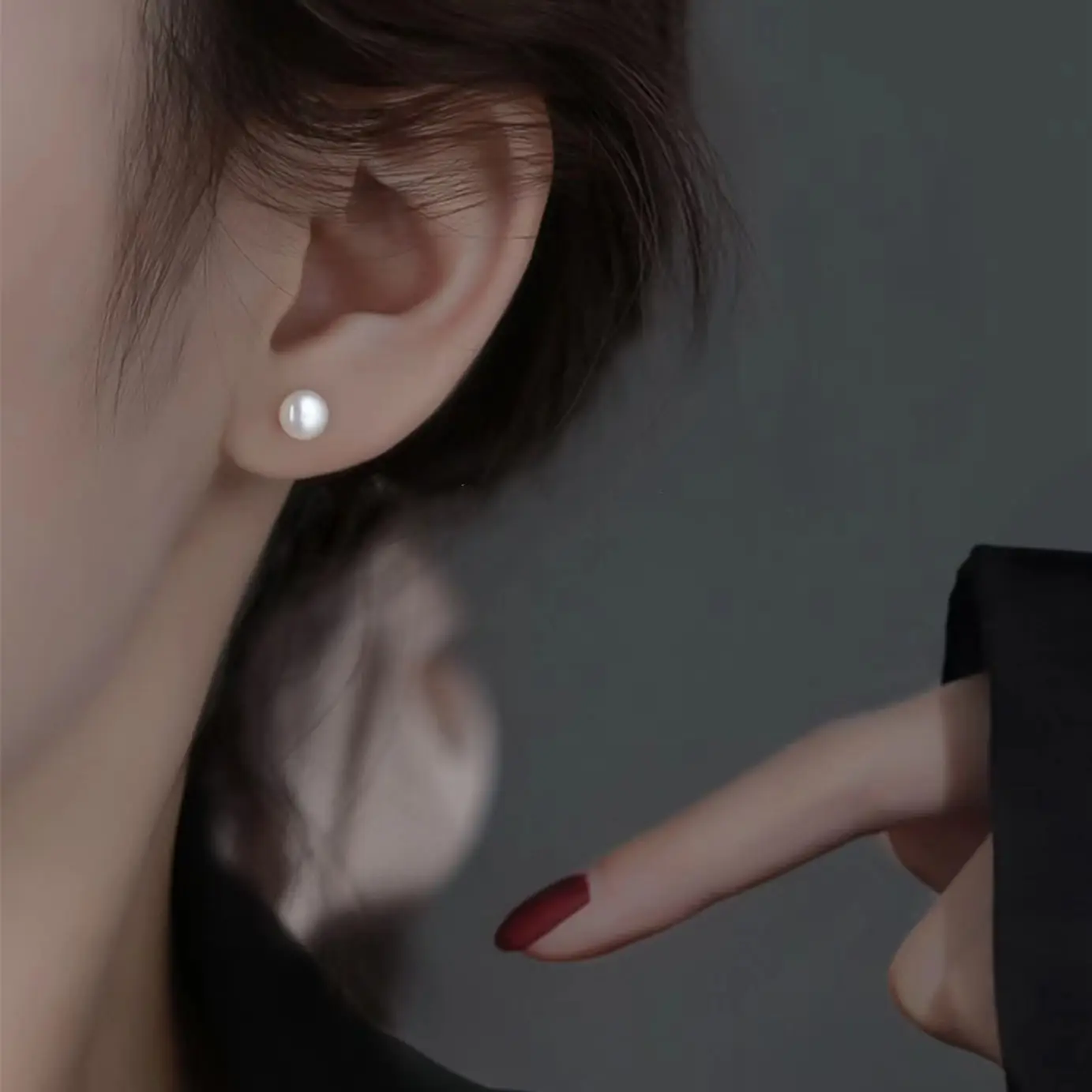 S999 Sterling Silver Pearl Earrings for Women - Image 4