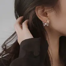 Broken Silver Flower Shadow Necklace with Square Earrings — feature 11