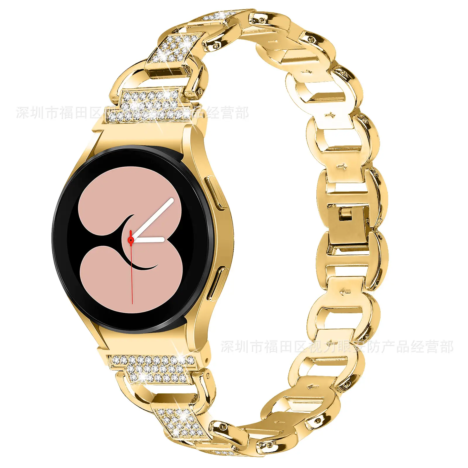 Samsung Galaxy Watch4/5/6 Metal Strap Watch with Full Diamond Strap - Image 2