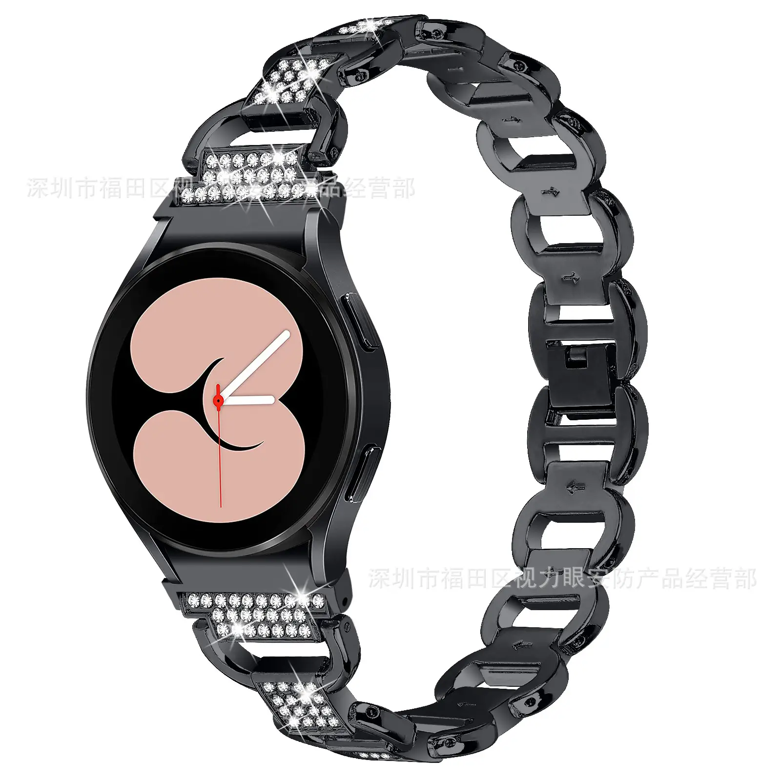 Samsung Galaxy Watch4/5/6 Metal Strap Watch with Full Diamond Strap - Image 3